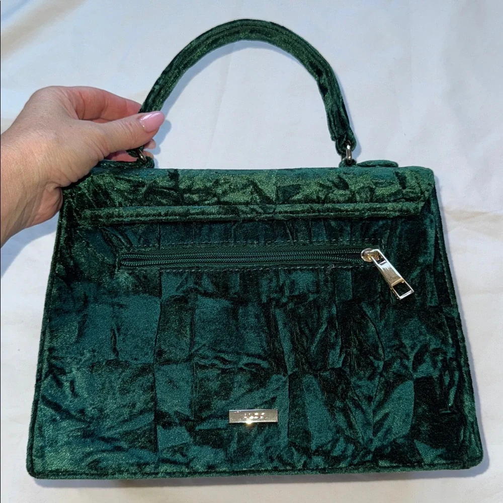 Aldo Embroidered Green Velvet woman’s Handbag - Picture 5 of 10